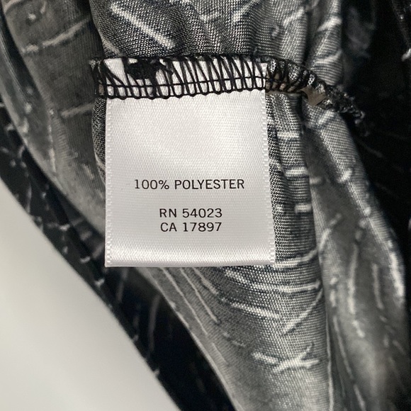 BANANA REPUBLIC | Black/White Sleeveless Drape Cowl Neck Blouse XS - Picture 6 of 8